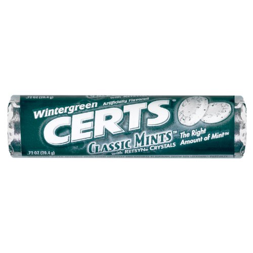 Certs Classic Mints, Wintergreen, 12-piece Pack (Pack of 48) logo