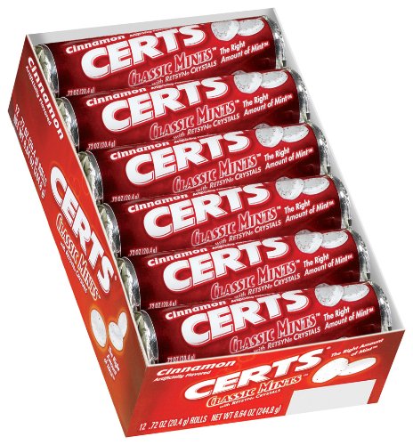 Certs Mints Cinnamon, 24-count Package logo