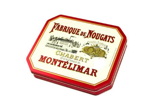 Chabert & Guillot Tin Box Of Nougat 300 Grams From Montelimar, France logo