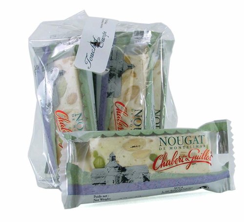 Chabert & Guillot White Nougar Bar 30 G Soft Nougat With Almonds 1.06 Oz – 6 Piece Pack logo