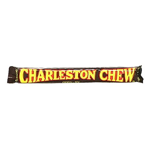 Charleston Mini Chews Chewy Flavored Nougat, Chocolate, 1.875 ounce Bars (Pack of 24) logo