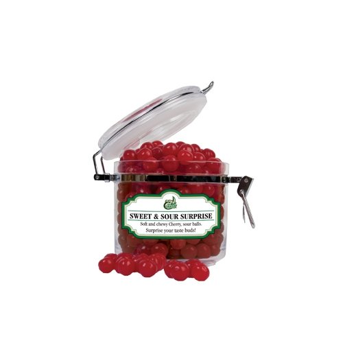 Charlotte Sweet & Sour Cherry Surprise Small Round Canister ’49ers Official Logo’ logo