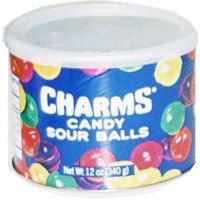 Charms Assorted Sour Balls 12oz Cannister logo