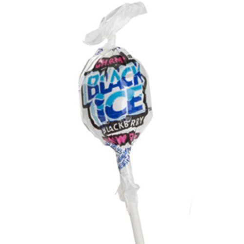 Charms Black Ice Blow Pops 1 Lollipop logo