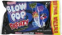 Charms Blow Pop Frenzy Bubble Gum Filled Lollipops – 3 Pack logo