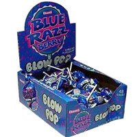 Charms Blow Pops Blue Razz Berry (48 Count) logo