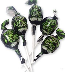 Charms Blow Pops – Mean Green Lime-48 Count Box logo