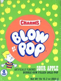 Charms Blow Pops Sour Apple (48 Count) logo