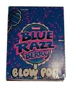 Charms Blue Razzberry Blow Pops Lollipops Quantity: 48 logo