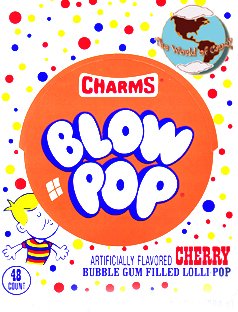 Charms Cherry Blow Pops (48 Count) logo