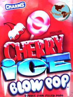 Charms Cherry Ice Blow Pops logo