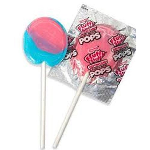 Charms Fluffy Stuff Cotton Candy Pops 1 Lollipop logo