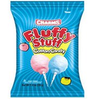 Charms Fluffy Stuff Cotton Candy Pops – 1 Oz, 12 Ea(lollipops) logo