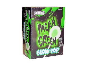 Charms Mean Green Blow Pop logo