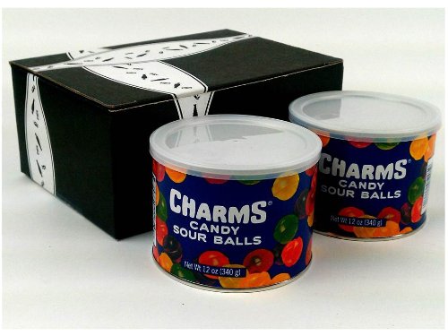 Charms Sour Balls 12oz Canisters, 2ct In Gift Box logo