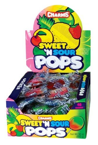 Charms Sweet and Sour Lollipops 48 Count logo