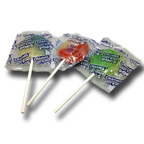 Charms Sweet and Sour Pops 1 Lollipop logo