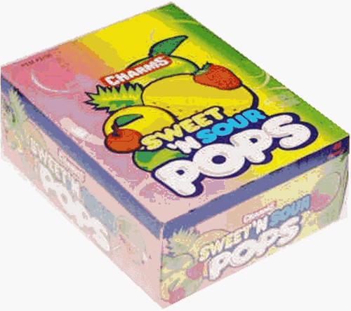 Charms Sweet & Sour Pops 48ct logo