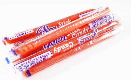 Cherry Bright Red Old Fashioned Hard Candy Sticks: 10 Count (individually Wrapped) logo