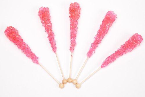 Cherry Wrapped Rock Candy Sticks (10 Pieces) logo