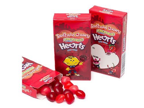 Chewy Red Head Fruit Hearts Candy (5 Pack Value) logo