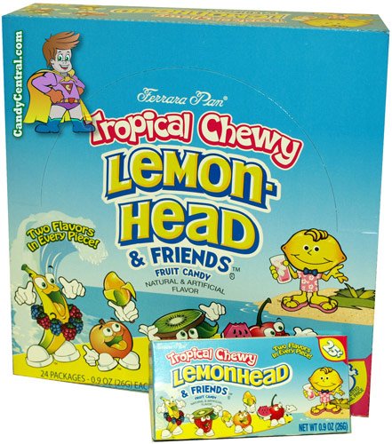 Chewy Tropical Lemon Head and Friends 25 Cents (24 Ct) logo