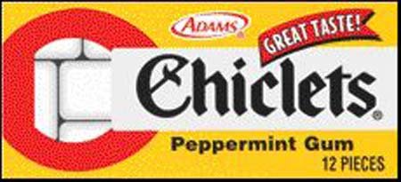 Chicklets Peppermint Gum – 20 Pack logo