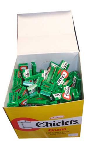 Chiclets Chicklets Chewing Gum Large Box, 200 Individually Wrapped 2 Piece Packages logo