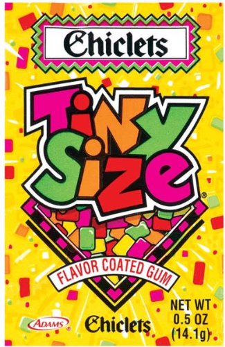 Chiclets Gum Tiny Size Flavor Coated – 20 Pack logo