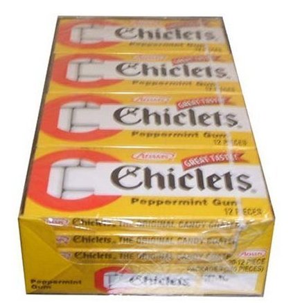 Chiclets Peppermint Flavor Gum logo