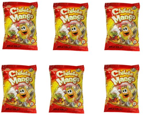 Chileta Lollipops Mango W/chili Tangy Pops – 6 Packs Of 10 logo