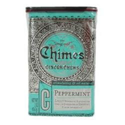 Chimes All Natural Peppermint Ginger Chews – 2 Oz Tin logo