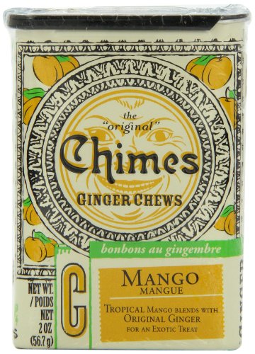Chimes Mango Ginger Chews, 2 ounce Containers (Pack of 20) logo