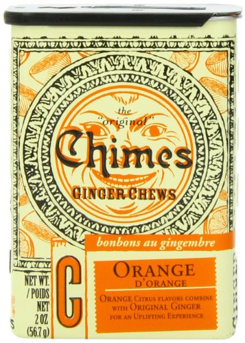 Chimes Orange Ginger Chews, 2 ounce Containers (Pack of 20) logo