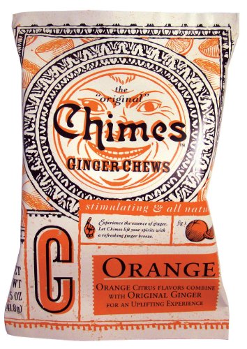 Chimes Orange Ginger Chews, 5 ounce Bags (Pack of 10) logo