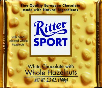 Choc Bar White Whl Hzlnut (Pack of 10) logo