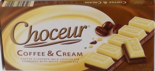 Choceur Coffee and Cream, Milk Chocolate Combined With White Chocolate, (Pack of 4) logo