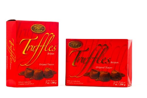Chocolat Classique Belgian Truffle Chocolate 7 Oz Red Box (Pack of 6) logo
