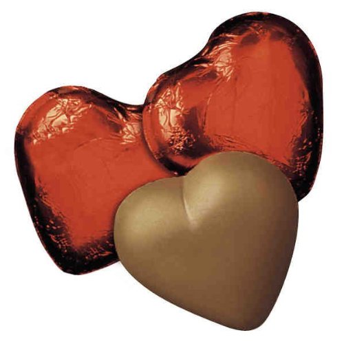 Chocolate Chocolate 310120 Milk Chocolate Hearts In Red Foil – Pack of 50 logo