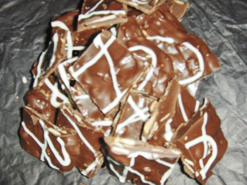 Chocolate Coconut Almond Bark Sampler – 24 Oz logo