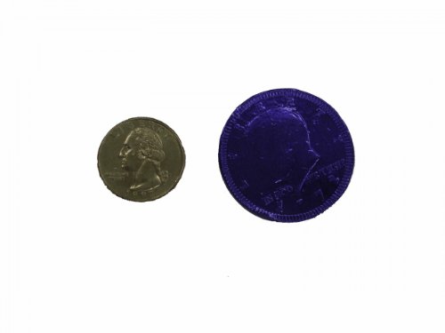 Chocolate Coins 1 Pound (lb) Blue logo