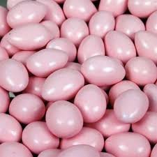 Chocolate Covered Almonds Sparkle Pearl Pink 5 Pound logo