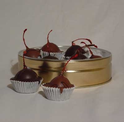 Chocolate Covered Cherry Cordials (8 Pieces) logo