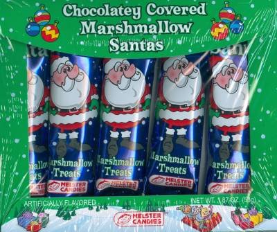 Chocolate Covered Marshmallow Santa’s logo