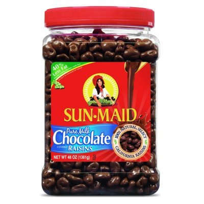 Chocolate Covered Raisins 48 Oz logo