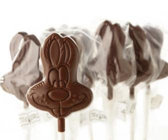 Chocolate Easter Bunny Lollipop Milk Free, Nut Free, Gluten Free, Vegan logo