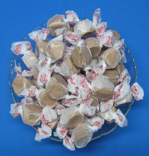 Chocolate Flavored Taffy Town Salt Water Taffy 1 Pound logo