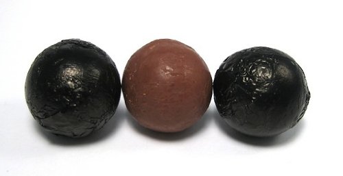 Chocolate Foil Marbles Balls Black 1.5 Pound logo