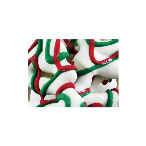Chocolate Frosted Christmas Pretzels 5lb Bag logo