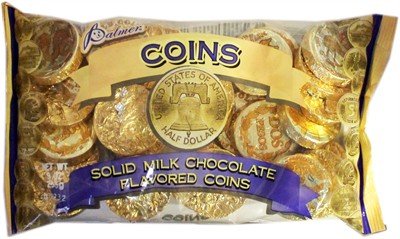 Chocolate Gold Coins 9oz. logo